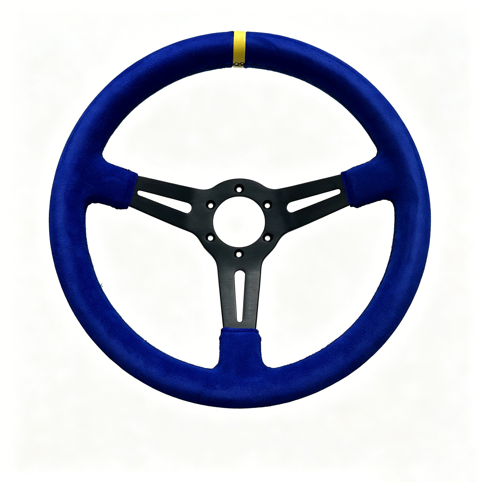 Latest company case about Deluxon RSW70-3 :Blue Suede Options for Racing Steering Wheels
